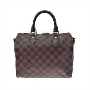 Louis Vuitton Damier Speedy Bandouliere Brown Canvas Handbag